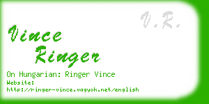 vince ringer business card